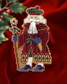 Avignon Santa Cross Stitch & Bead Kit