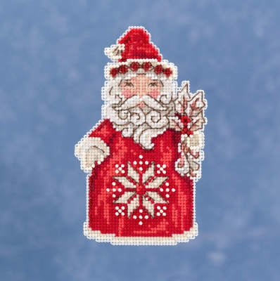 Nordic Santa By Jim Shore Cross Stitch & Bead Kit