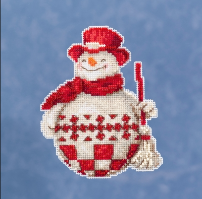 Nordic Snowman By Jim Shore Cross Stitch & Bead Kit