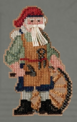Jamestown Santa Cross Stitch & Bead Kit
