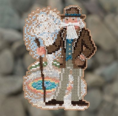 Yellowstone Santa Cross Stitch & Bead Kit