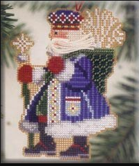 Frosty Santa Cross Stitch & Bead Kit