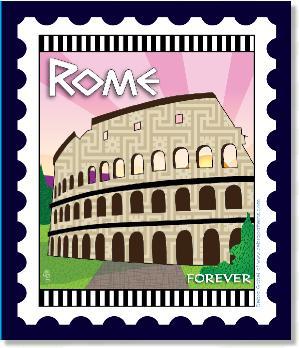 International City Stamp: Rome