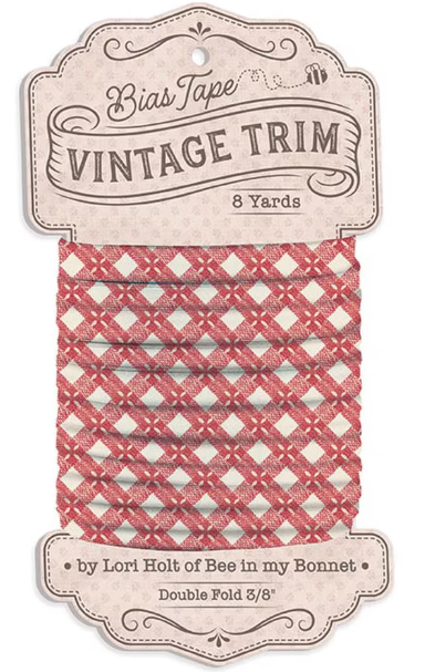 Lori Holt 3/8" Double Fold Bias Tape Tablecloth Schoolhouse
