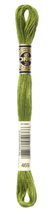 DMC Embroidery Floss Color 469 Avocado Green