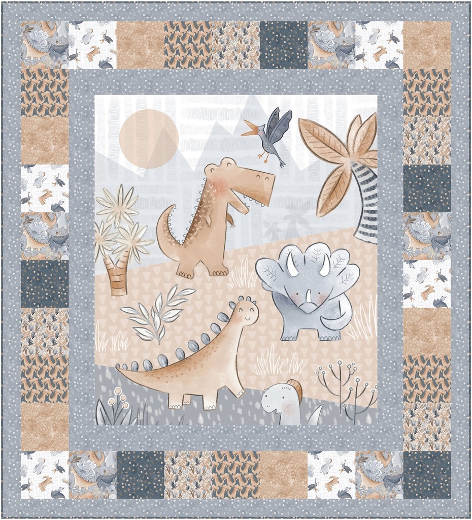 Rock of Ages Panel Squared Quilt by Blank Quilting
