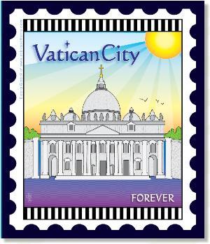 International City Stamp: Vatican City