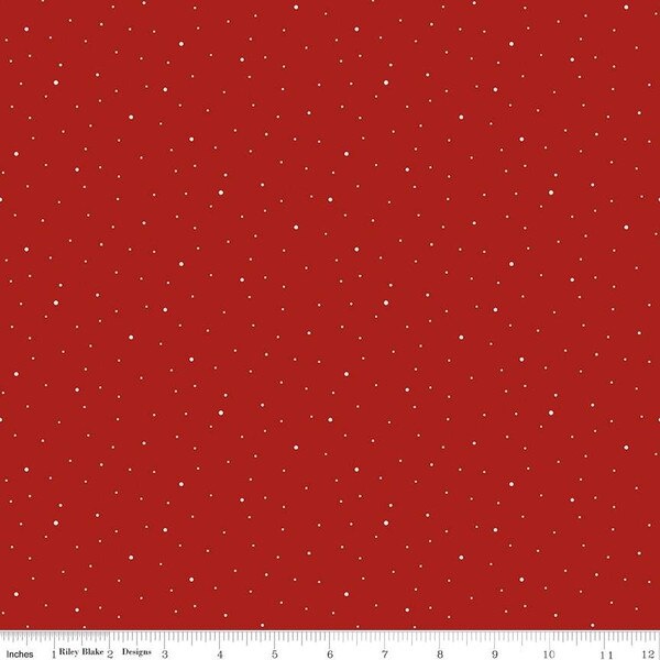 Dapple Dot Barn Red from Riley Blake Designs