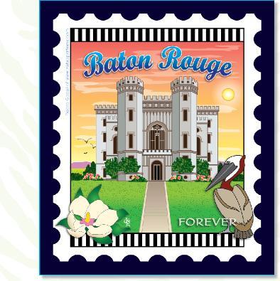 City Stamp: Baton Rouge