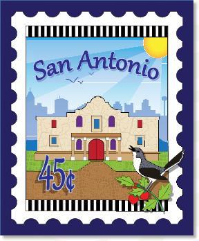 City Stamp: San Antonio