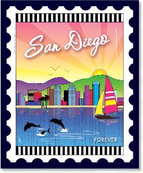 City Stamp: San Diego