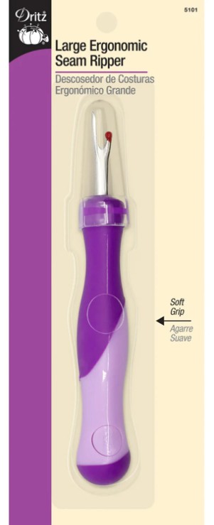 Large Ergonomic Seam Ripper from Dritz - Purple