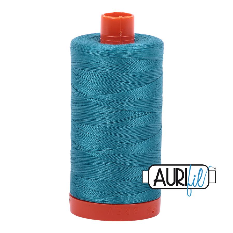 Aurifil 50 Wt. Thread - Dark Turquoise 4182