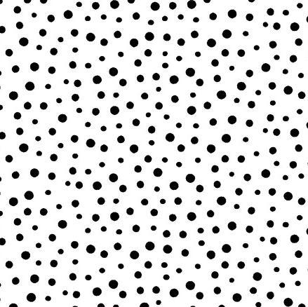 Irregular Dots Black On White From Susybee Basics Collection