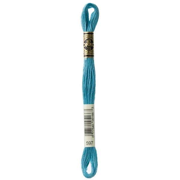 DMC Embroidery Floss Turquoise 597