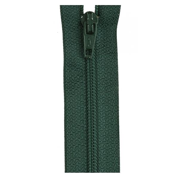 ZIPPER POLY 12in FOREST GREEN