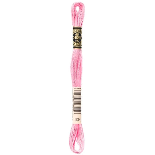 DMC Embroidery Floss Light Cranberry 604