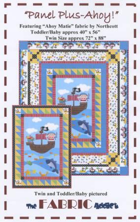 Panel Plus-Ahoy Quilt Pattern From The Fabric Addict 