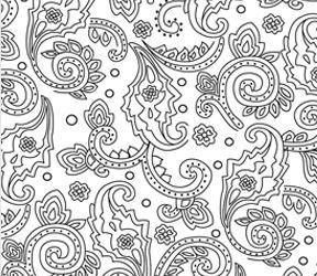 Ramblings 10 Paisley White On White From P&B Textiles