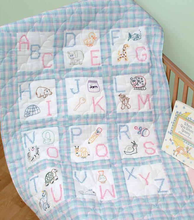 Nursery Quilt Blocks: Abc From Jack Dempsey Needle Art