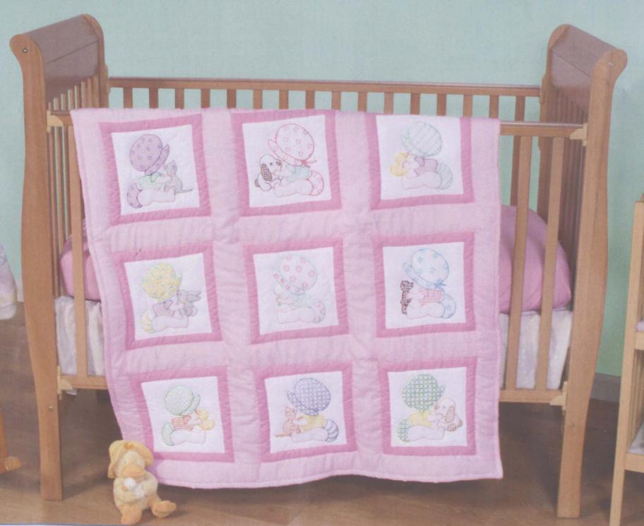 Nursery Quilt Blocks: Sunbonnet Babies from Jack Dempsey Needle Art