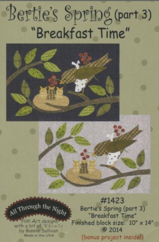 Bertie's Spring Pattern - Part 3: Breakfast Time By Bonnie Sullivan From All Through The Night