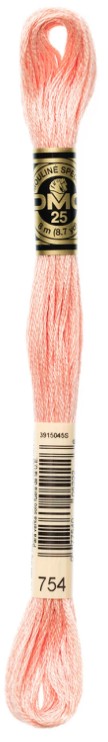 DMC Embroidery Floss Color 754 Light Peach