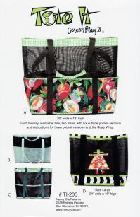 Tote It Screen Play 6 Pattern By Nancy Ota