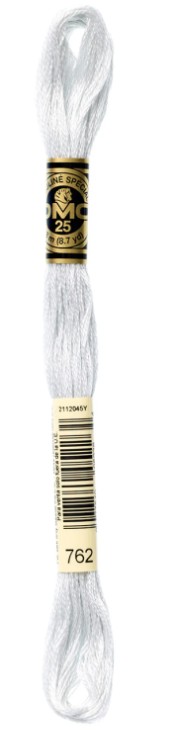 DMC Embroidery Floss Color 762 Very Light Pearl Grey