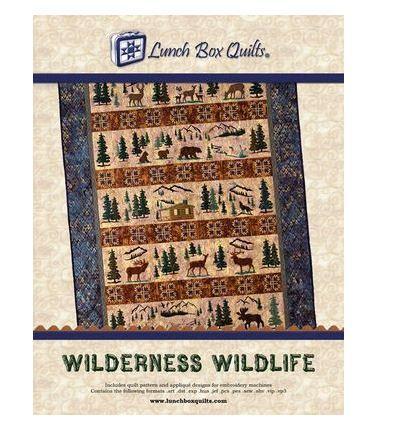 Wilderness Wildlife Machine Embroidery Pattern from Lunchbox Quilts