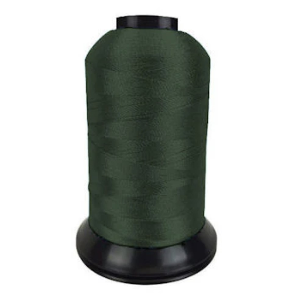 Dark Grey/Green Floriani Poly Embroidery Thread