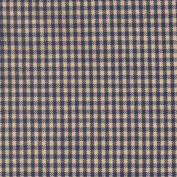 Tea Towel Mini Check Navy/Teadye from Dunroven House