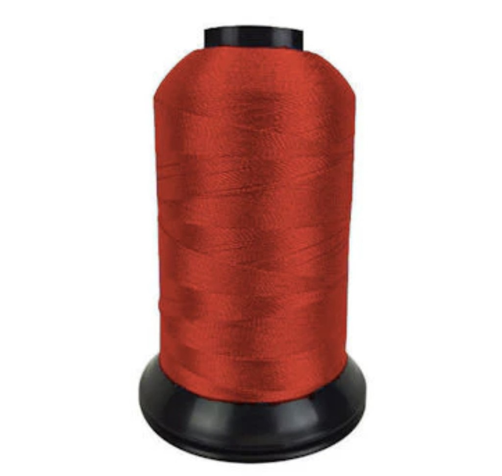 Neon Red Floriani Poly Embroidery Thread