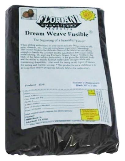 Floriani Dream Weave Fusible - Black - 30" X 3 Yards