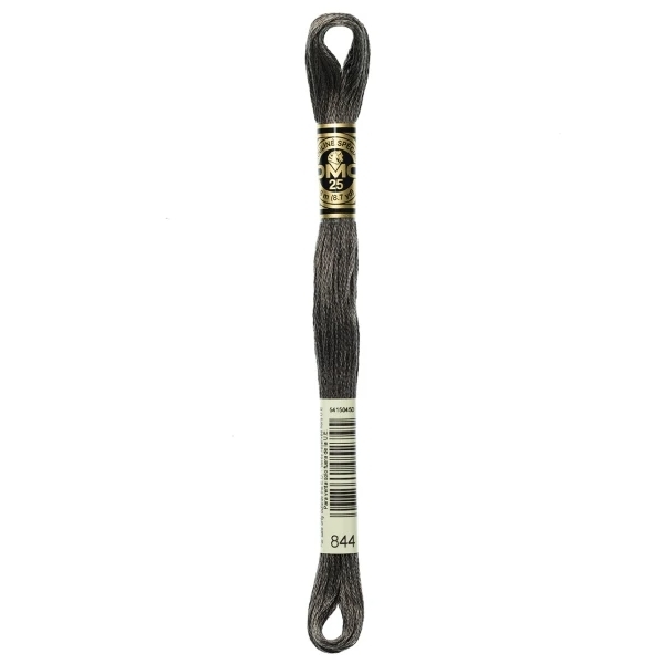 DMC Embroidery Floss Ultra Dark Beaver Grey 844