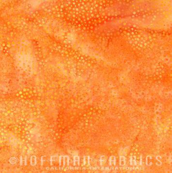 Bali Dot Batik Orange From Hoffman Fabrics