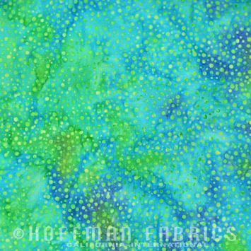 Parakeet Blue/Green Batik from Bali Dot Batiks