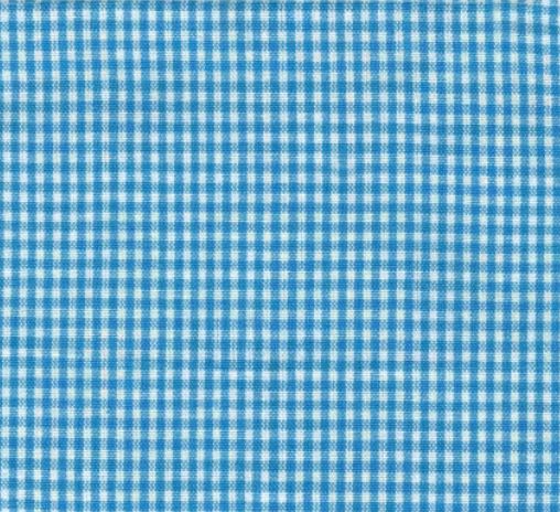 Tea Towel Mini Check Turquoise and White from Dunroven