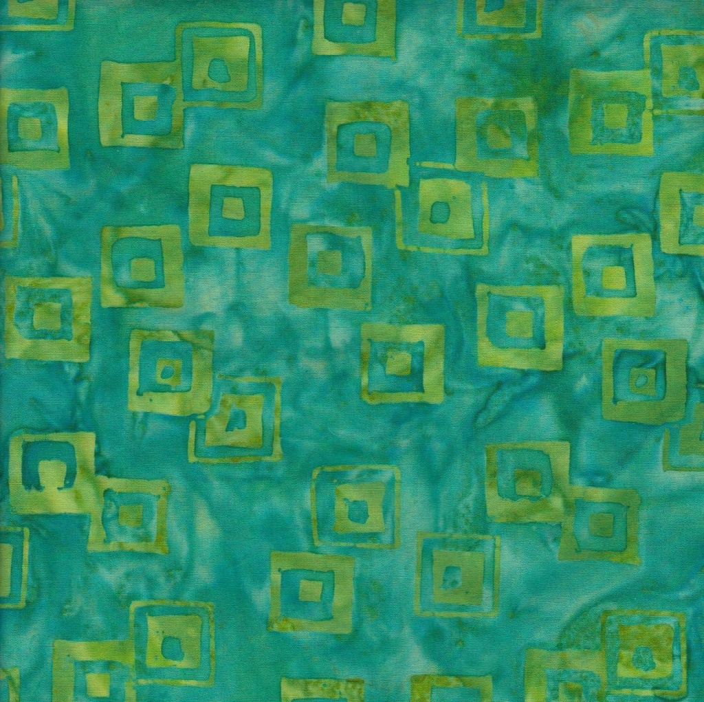 Batik Habitat Aqua Lime Green from Island Batik