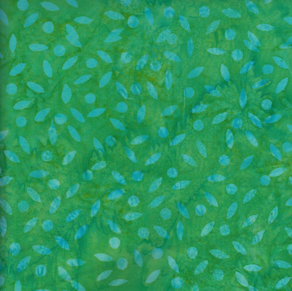 Batik Green Seeds and Dots from Island Batik