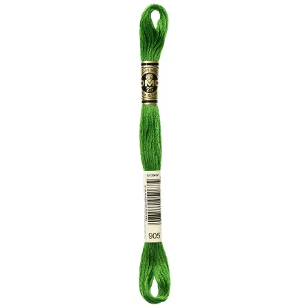DMC Embroidery Floss Dark Parrot Green 905