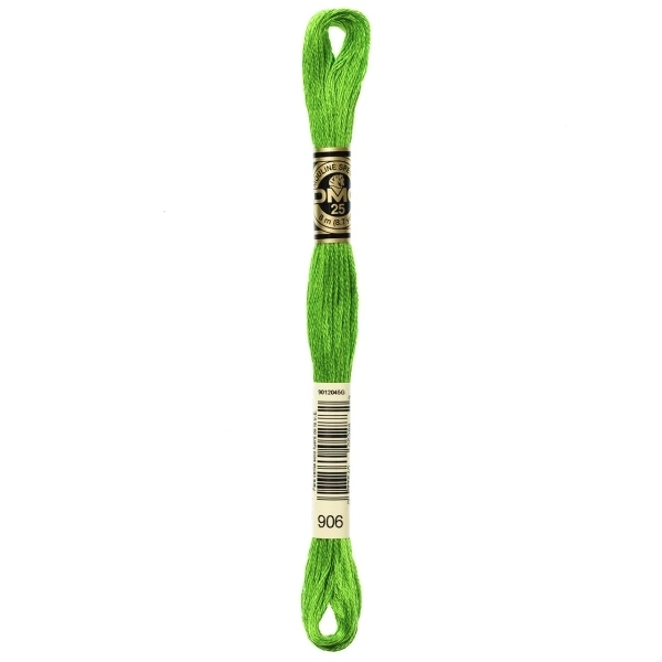 DMC Embroidery Floss Medium Parrot Green 906