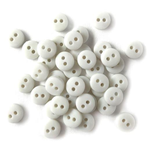 Tiny Buttons White From Buttons Galore