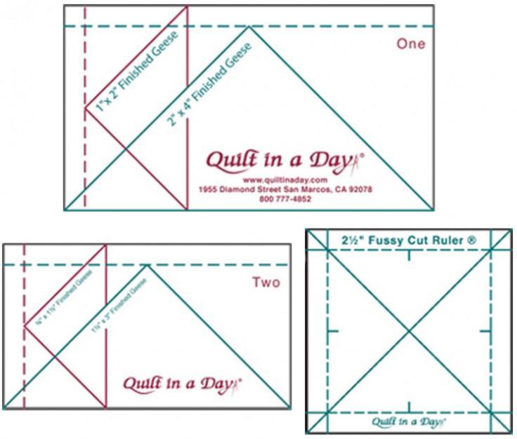  Mini Ruler Set From Quilt In A Day