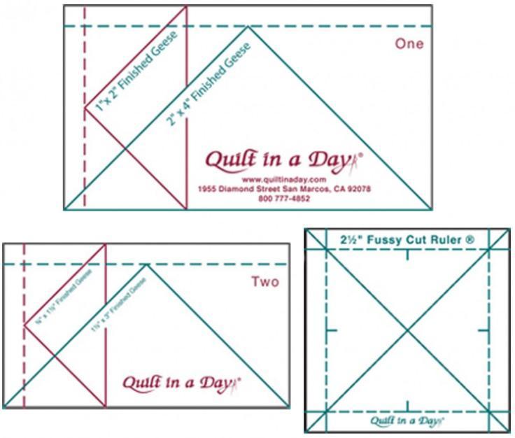Mini Flying Geese Ruler Set from Quilt In A Day