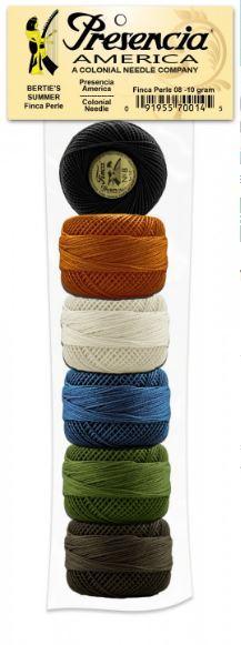 Bertie's Summer Pearl Cotton Size 8 Sample Pack