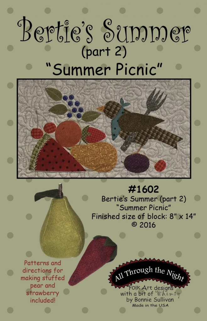 Bertie's Summer Pattern - Part 2: Summer Picnic