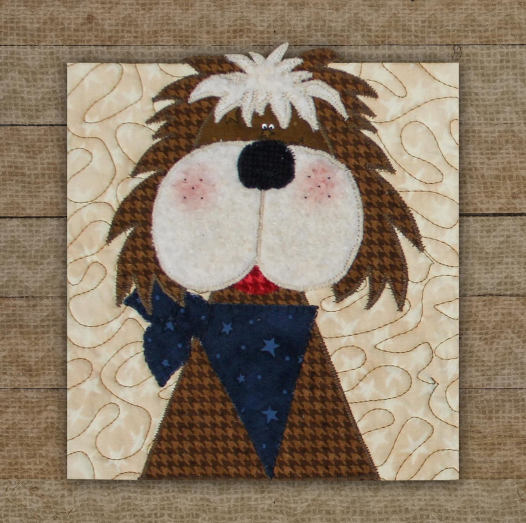 Mutt Dog Precut Prefused Applique Kit by Leanne Anderson for The Whole Country Caboodle