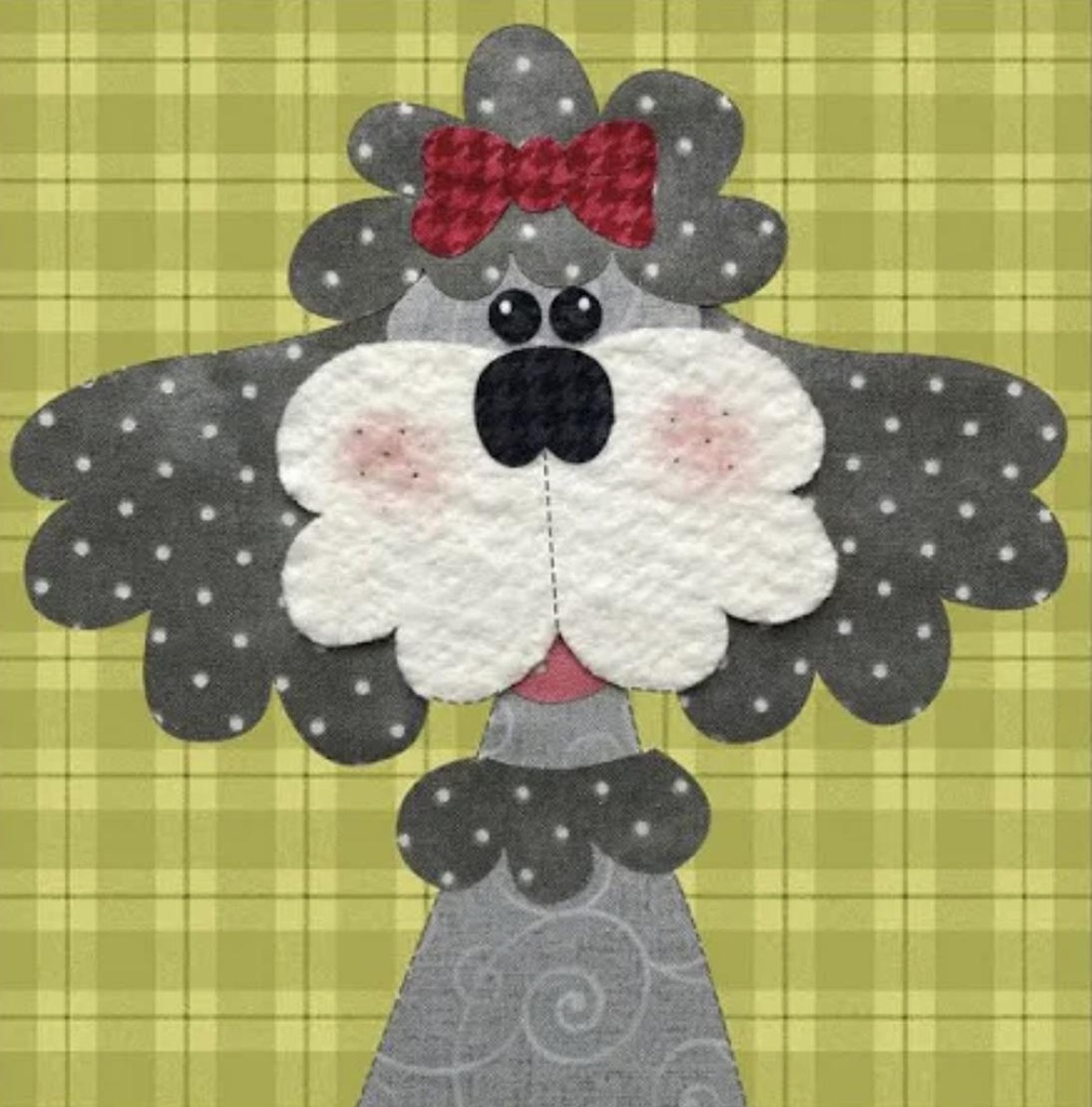 Poodle Precut Prefused Applique Kit By Leanne Anderson For The Whole Country Caboodle