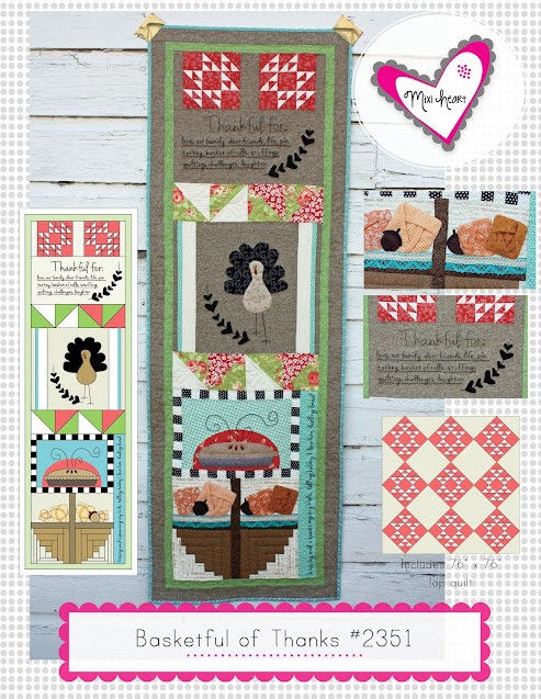 Basketful of Thanks Wall Hanging Pattern by Mixi Heart